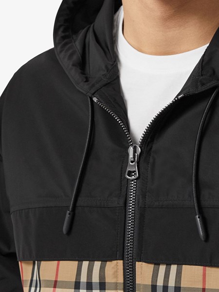 BURBERRY Hooded jacket in taffetà