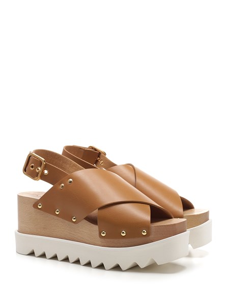STELLA MCCARTNEY "Percy" crossed sandals with platform