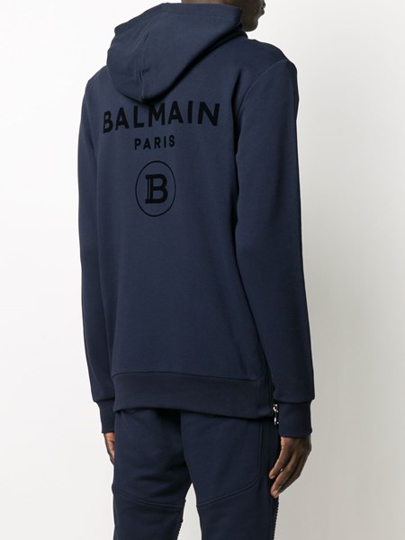 balmain zip up hoodie