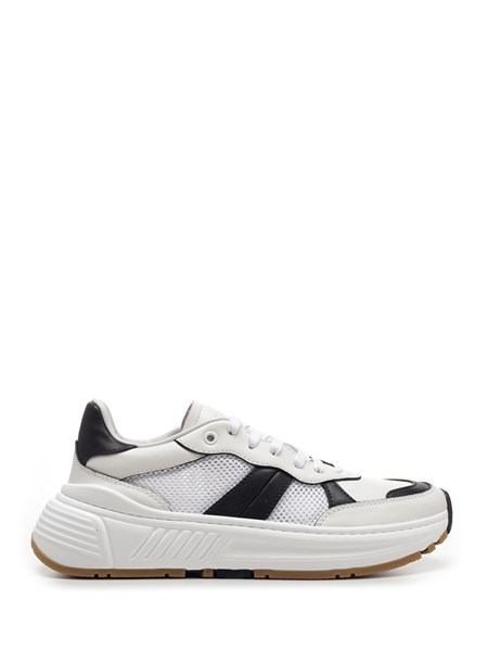 BOTTEGA VENETA White and black "Speedster" sneakers