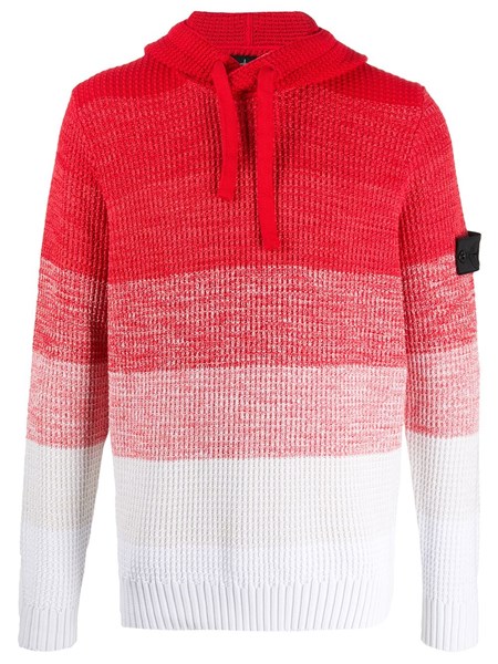 stone island red sweater