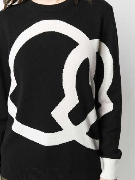 moncler big logo sweater