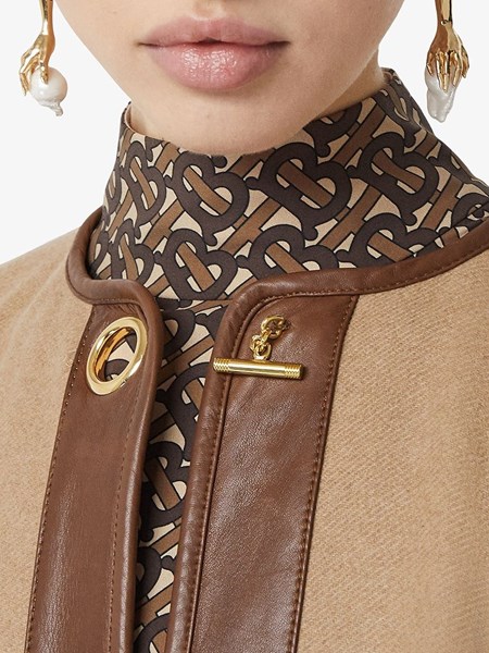 BURBERRY soft cashmere "Pyecombe" poncho