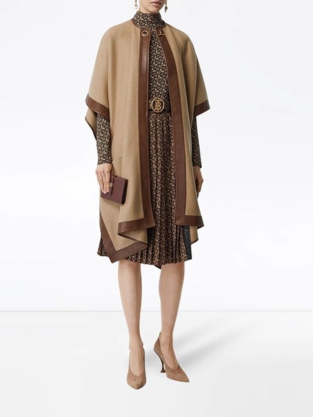 BURBERRY soft cashmere "Pyecombe" poncho