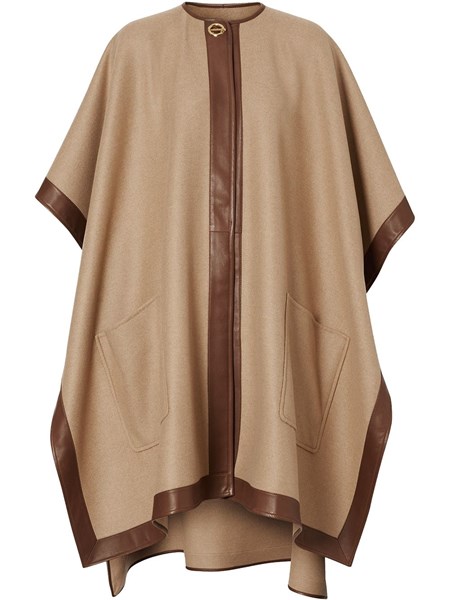 BURBERRY soft cashmere "Pyecombe" poncho