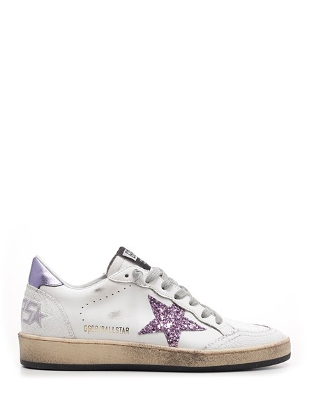 golden goose sneakers with pink star
