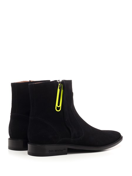 off white chelsea boots