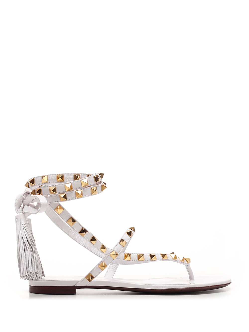 valentino studded flat sandals
