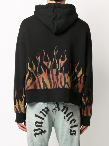 palm angels flame hoodie