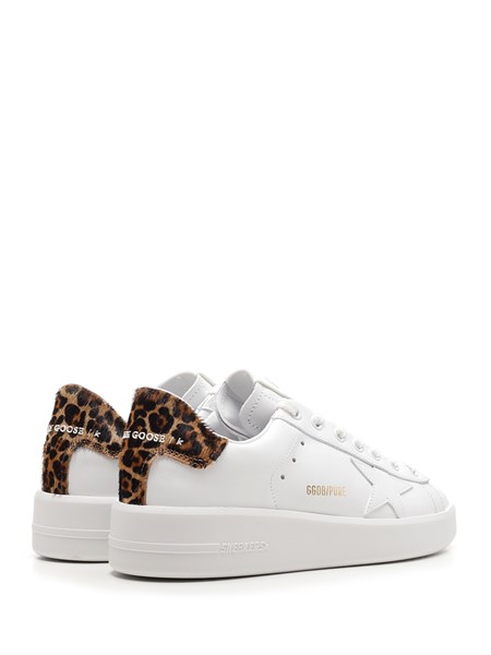 sneakers bianche e leopardate