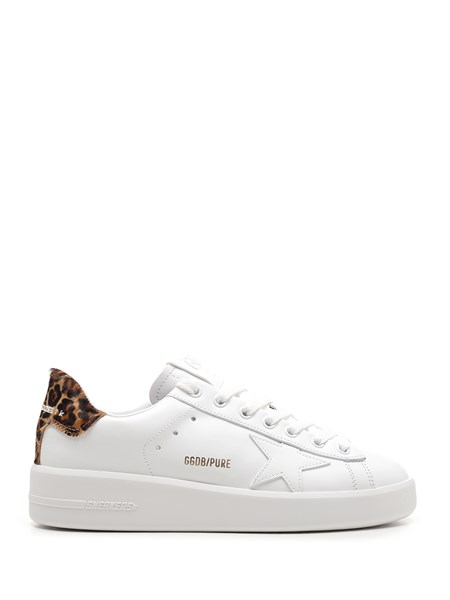 sneakers bianche e leopardate