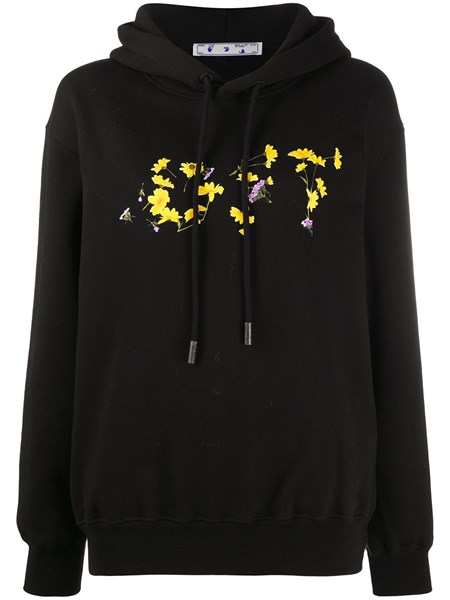 off white hoodie flowers