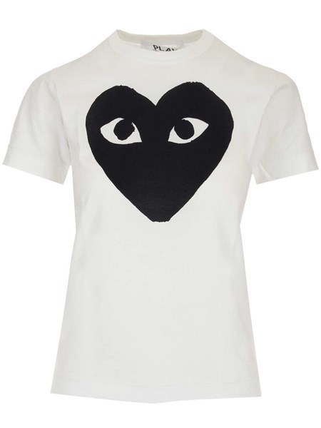 white comme des garcons t shirt