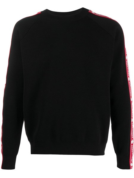 Dsquared2 Black wool jumper with red 
