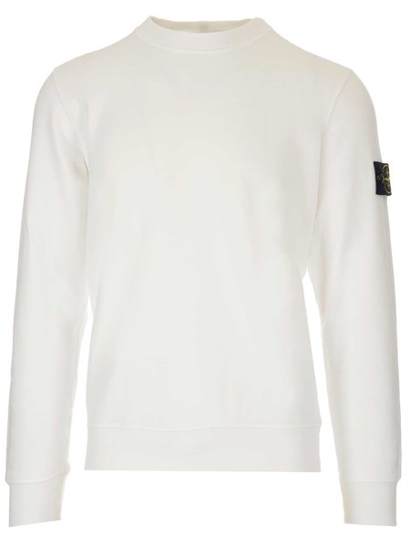 Stone Island White cotton sweatshirt 