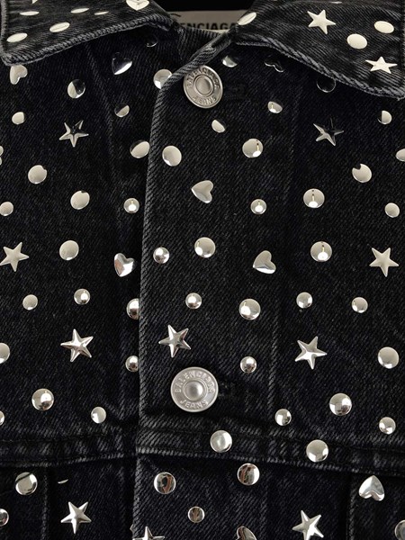studded blue jean jacket
