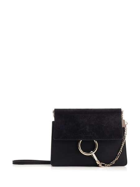 Chloe Faye Mini Chain Bag In Black Leather For Women Us Al Duca D Aosta