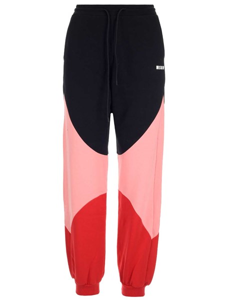 color block track pants womens