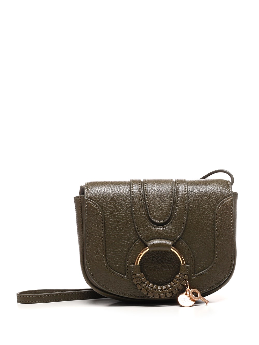 dark green leather crossbody bag