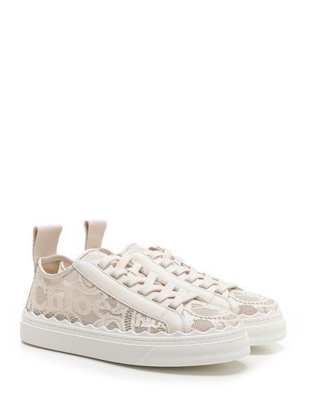 chloé lauren lace sneakers