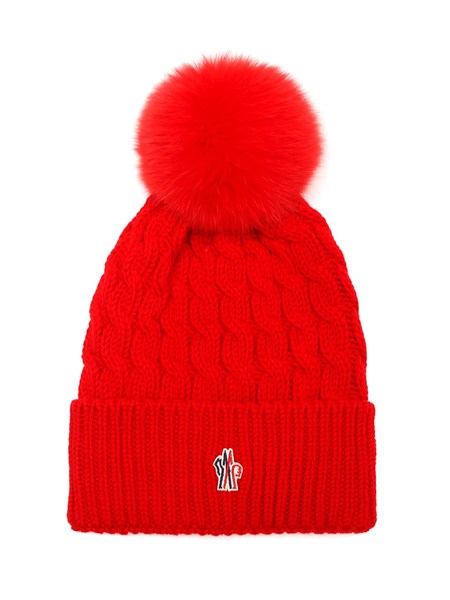 red moncler beanie