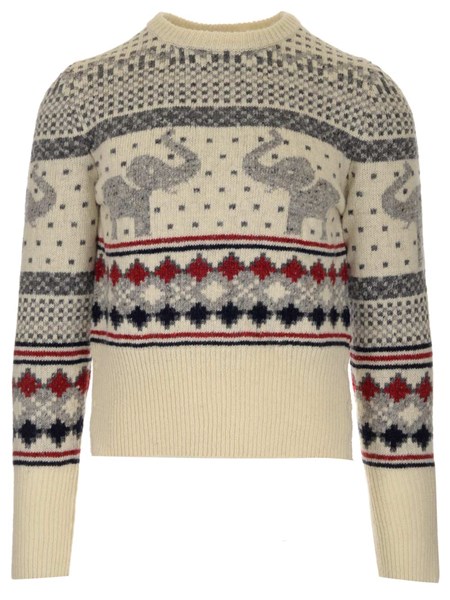 thom browne white sweater