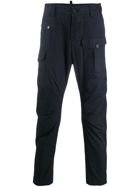 mens black utility trousers