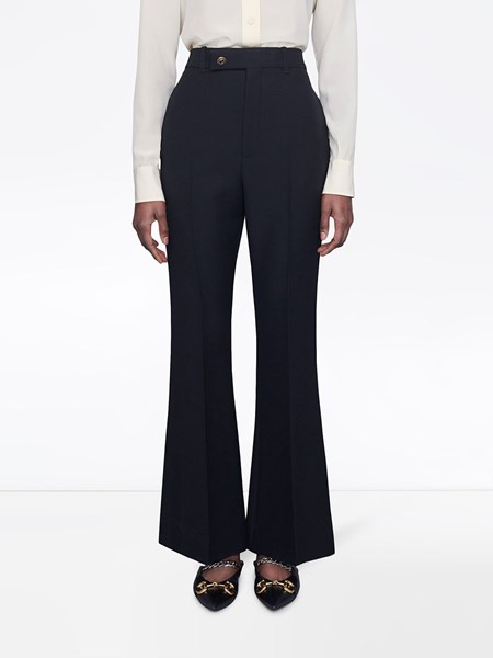 cropped flared trousers
