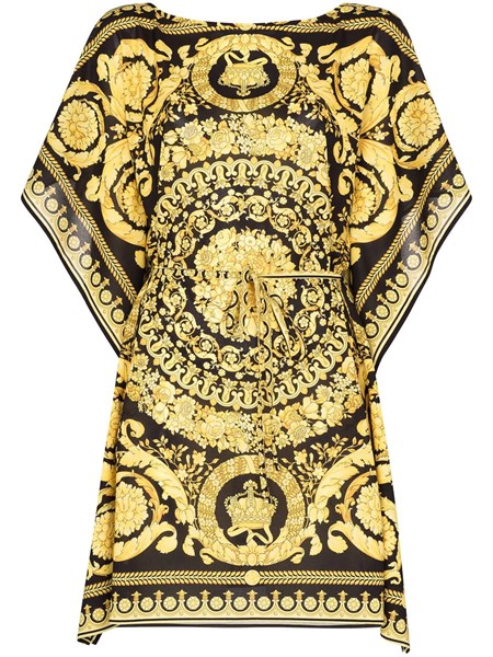 versace baroque print dress