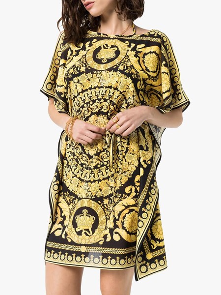 versace kaftan dress