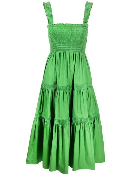 tory burch smocked cotton top