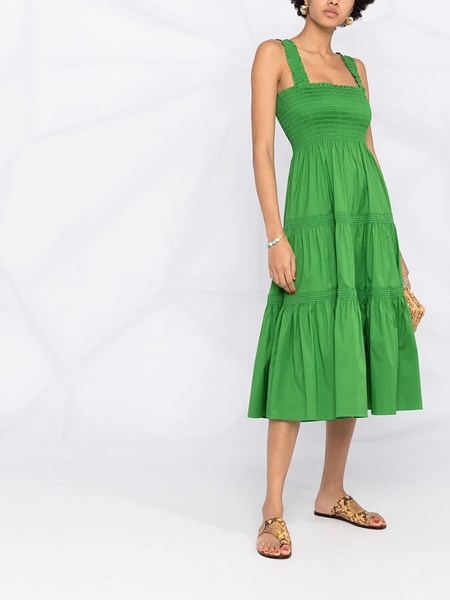 tory burch smocked cotton top