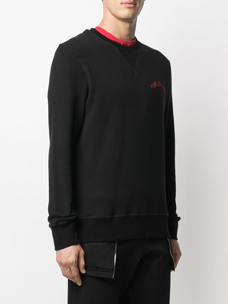 black slim fit sweatshirt