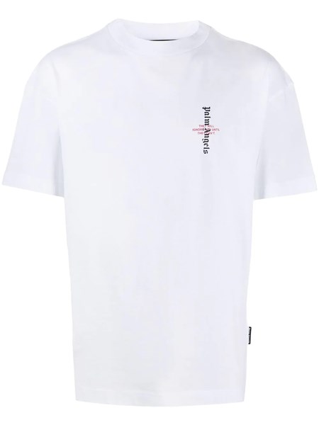 palm angels white t