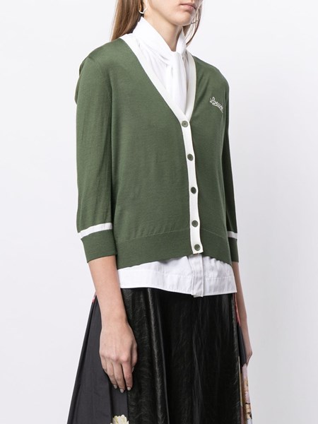 military green cardigan