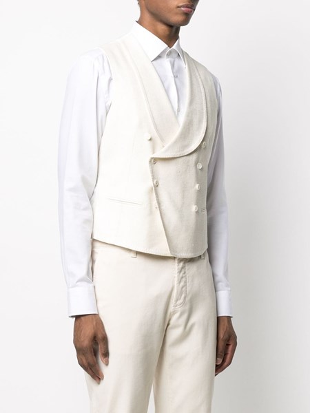 white double breasted waistcoat