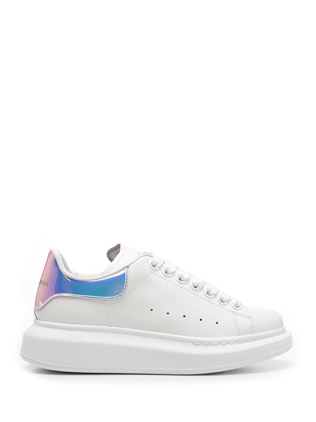 alexander mcqueen white iridescent sneakers