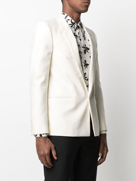 saint laurent white blazer