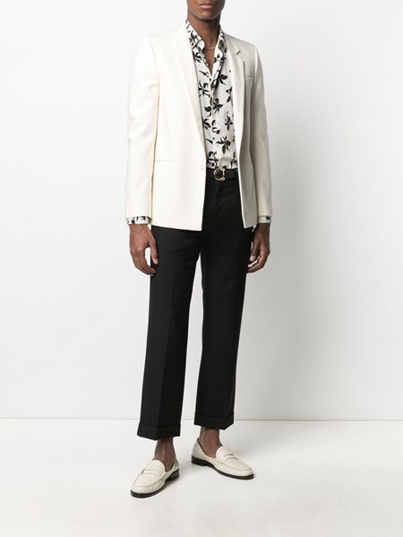 saint laurent white blazer