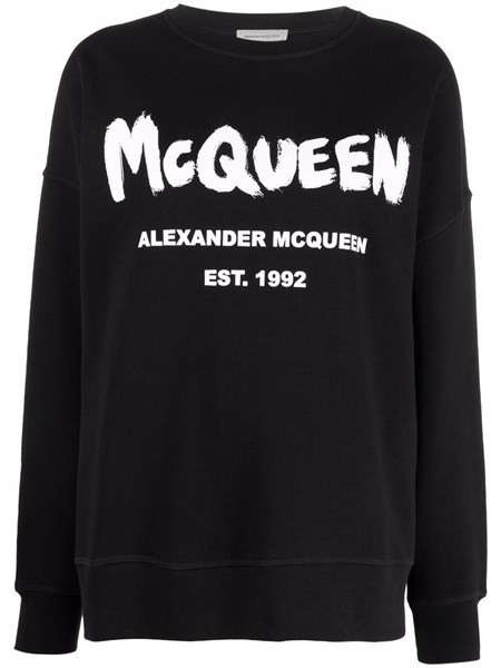 Alexander Mcqueen Donna Felpa con logo | Al Duca d'Aosta