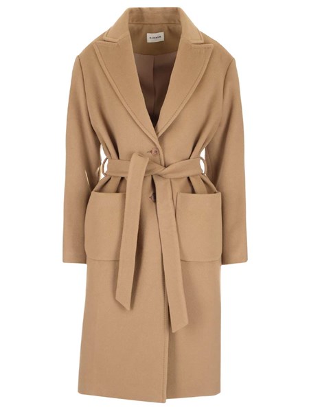 camel cashmere wrap coat