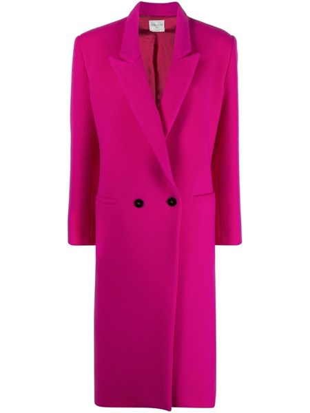 pink wooly coat