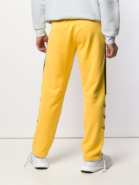 yellow and black striped trousers