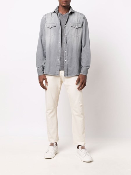 Brunello Cucinelli Grey denim western 