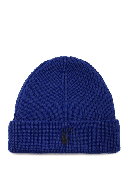 off white beanie blue