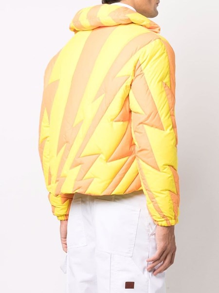 mens yellow bubble jacket