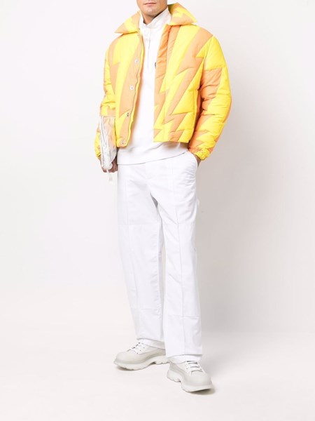 orange bubble jacket