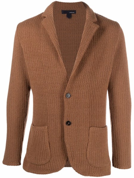 camel knit blazer