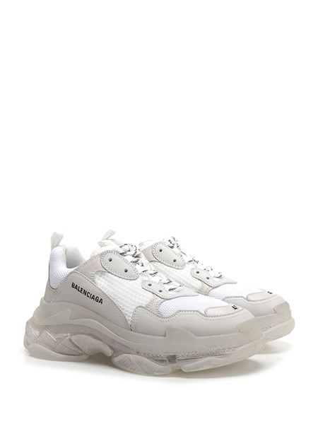 Balenciaga Triple S With Air Bubble Clear Sole Trainers Black