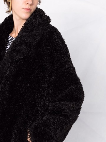 max studio faux fur coat